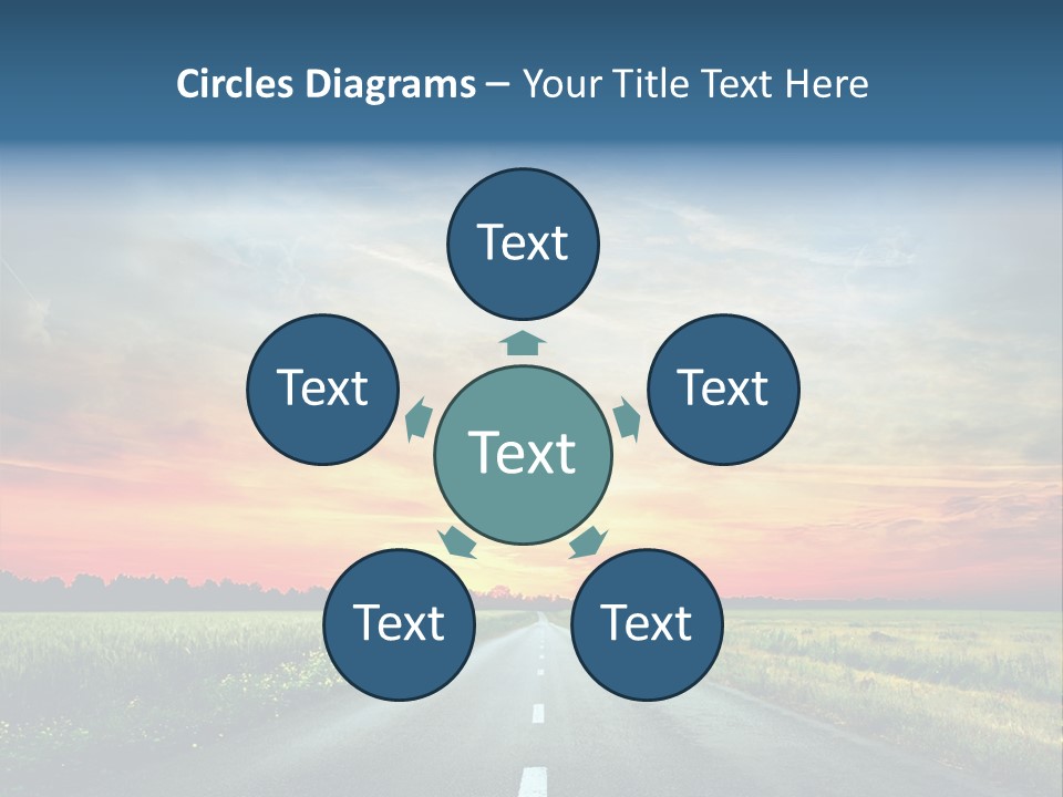 Spring Way Landscape PowerPoint Template