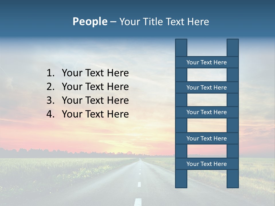 Spring Way Landscape PowerPoint Template