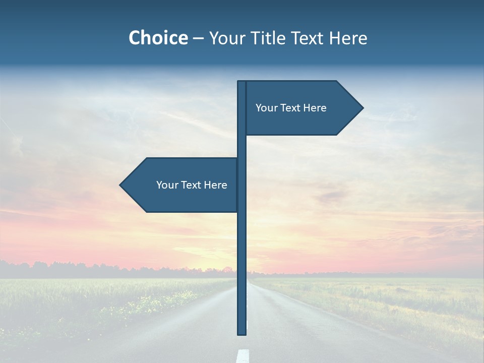 Spring Way Landscape PowerPoint Template