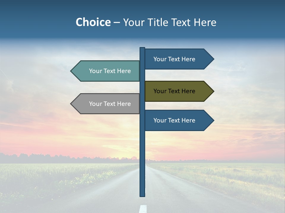 Spring Way Landscape PowerPoint Template
