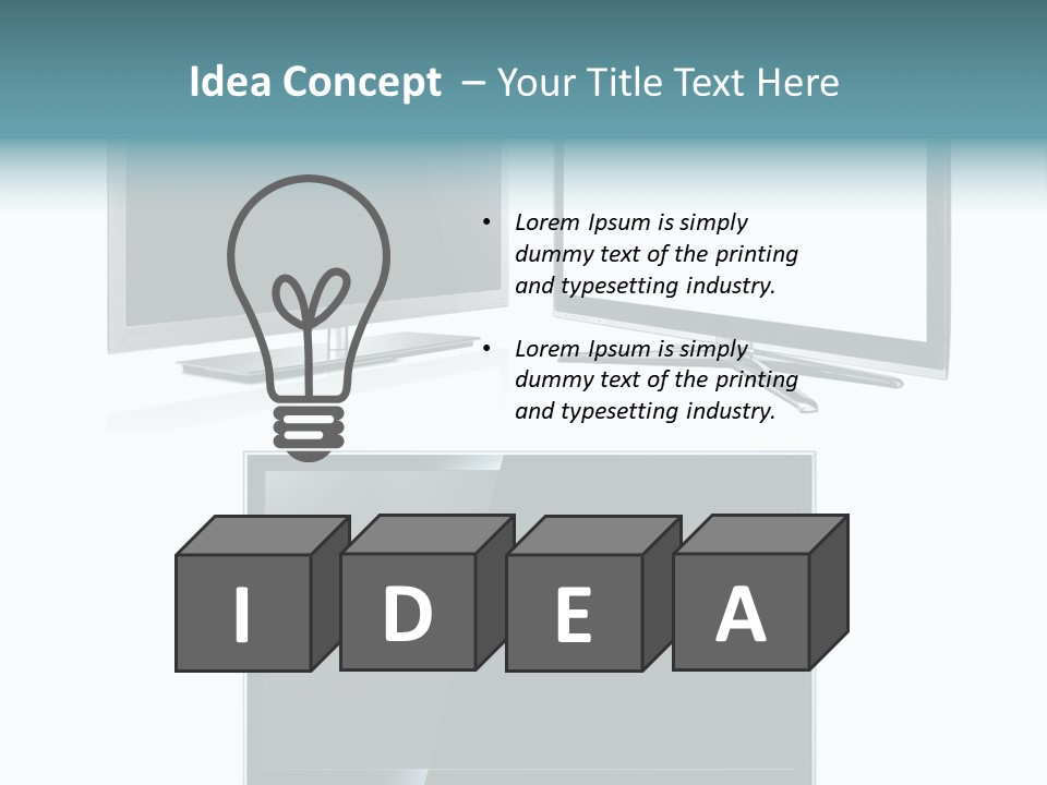 Image Led Display PowerPoint Template