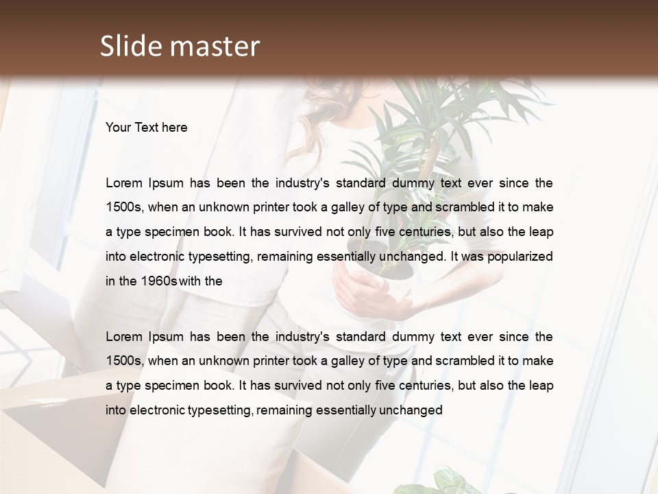 Room Floor Man PowerPoint Template