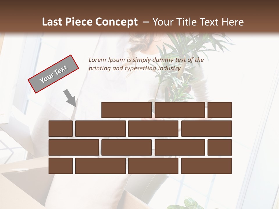 Room Floor Man PowerPoint Template