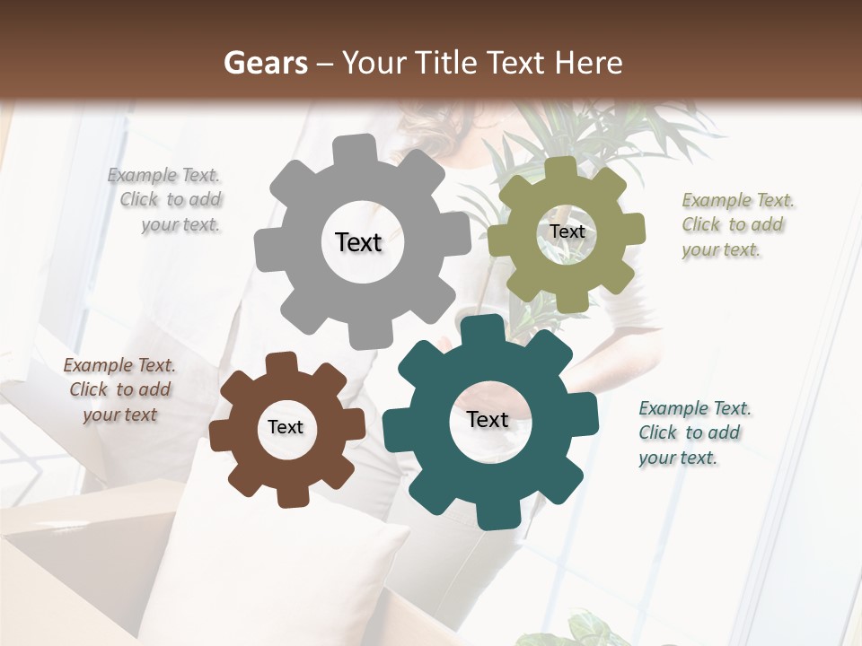 Room Floor Man PowerPoint Template