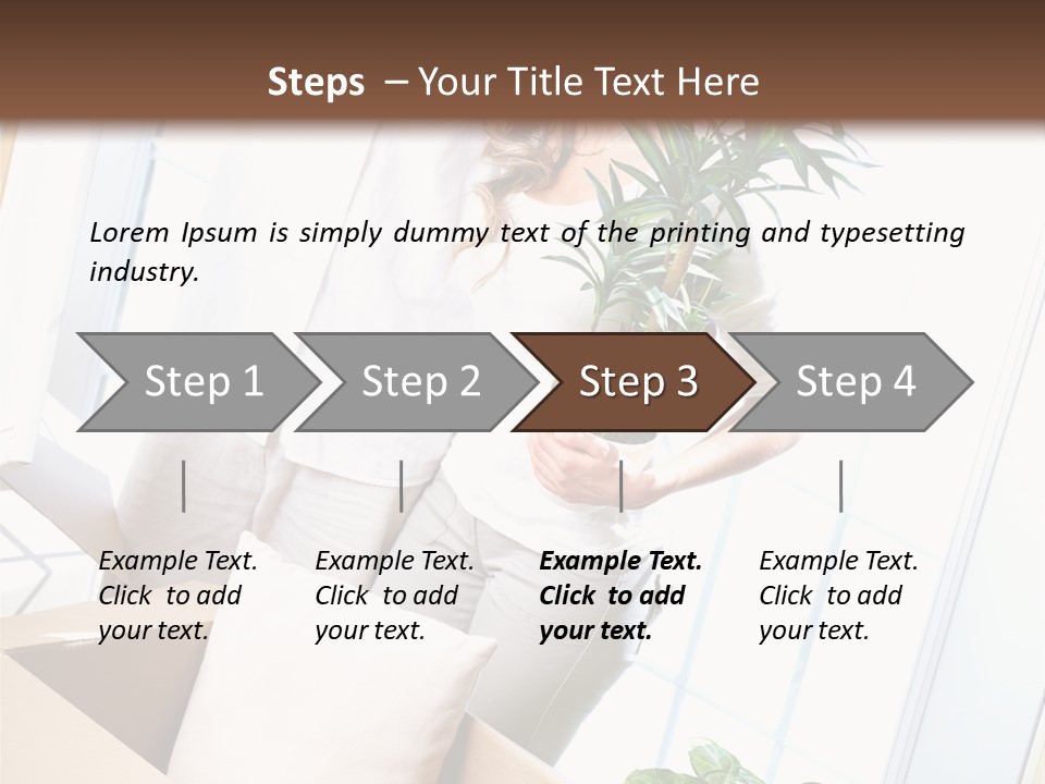 Room Floor Man PowerPoint Template