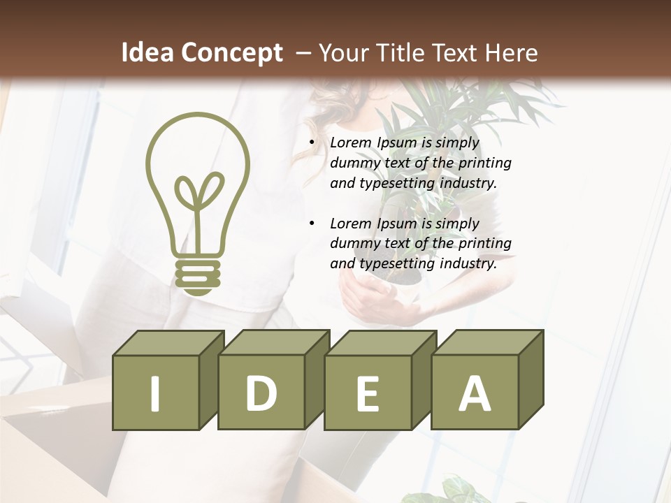 Room Floor Man PowerPoint Template