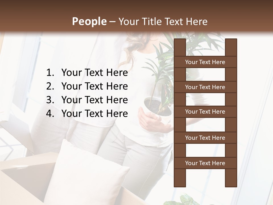 Room Floor Man PowerPoint Template