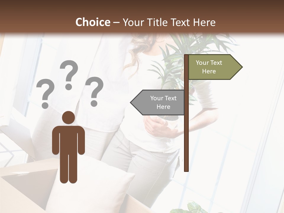 Room Floor Man PowerPoint Template