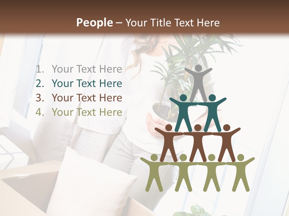 Room Floor Man PowerPoint Template