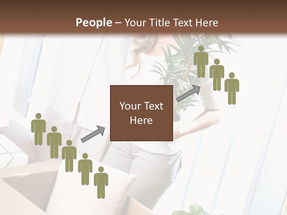 Room Floor Man PowerPoint Template