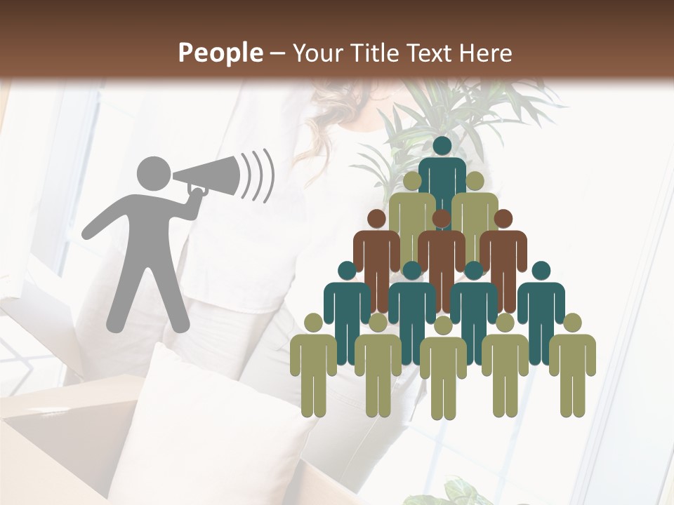 Room Floor Man PowerPoint Template