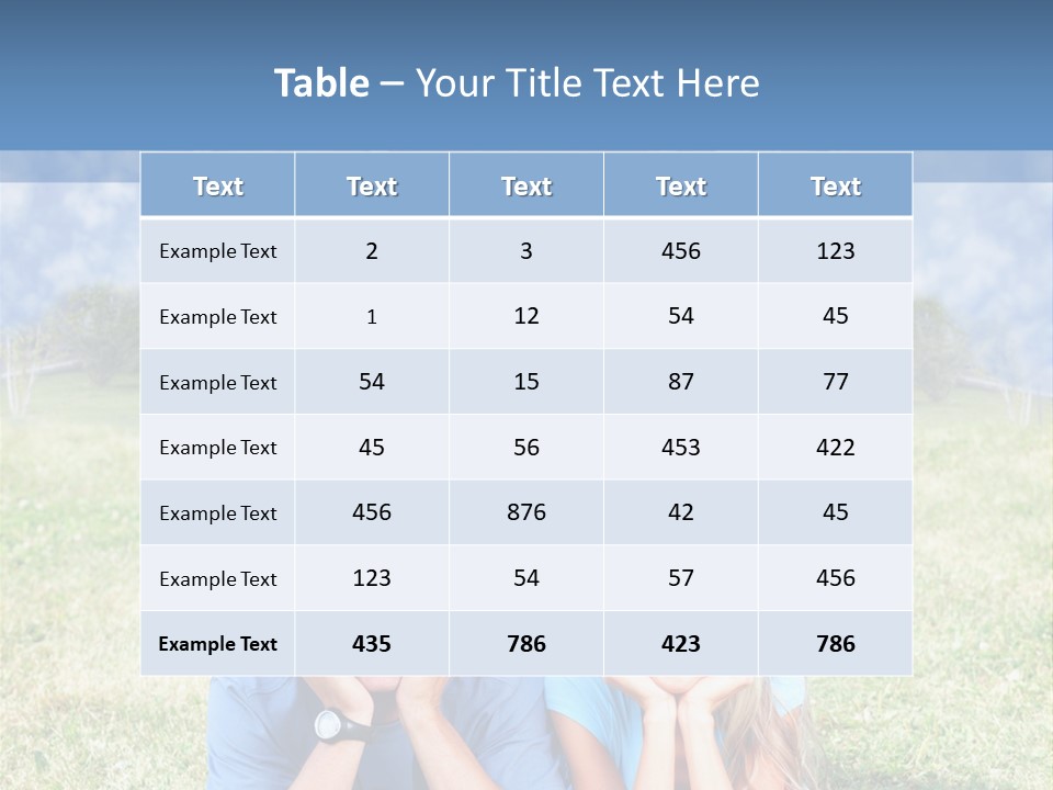 Meadow Together Relationship PowerPoint Template