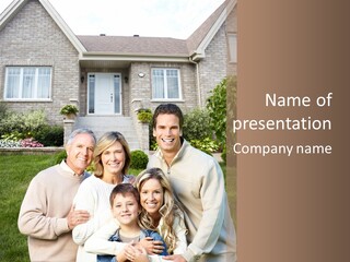 Life Housing Happy PowerPoint Template