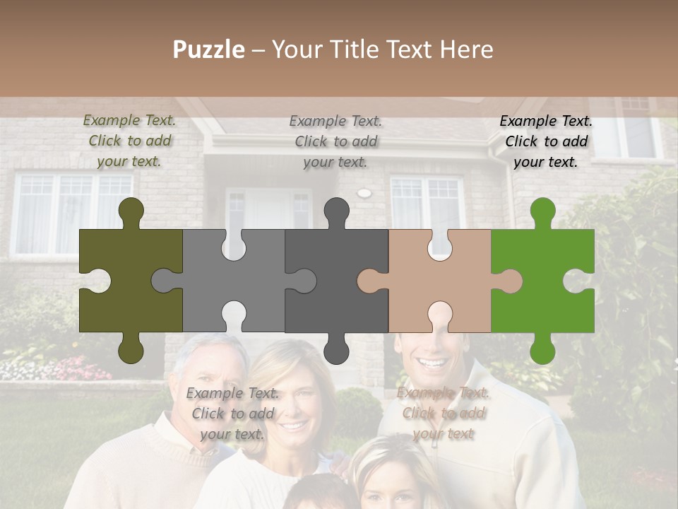 Life Housing Happy PowerPoint Template