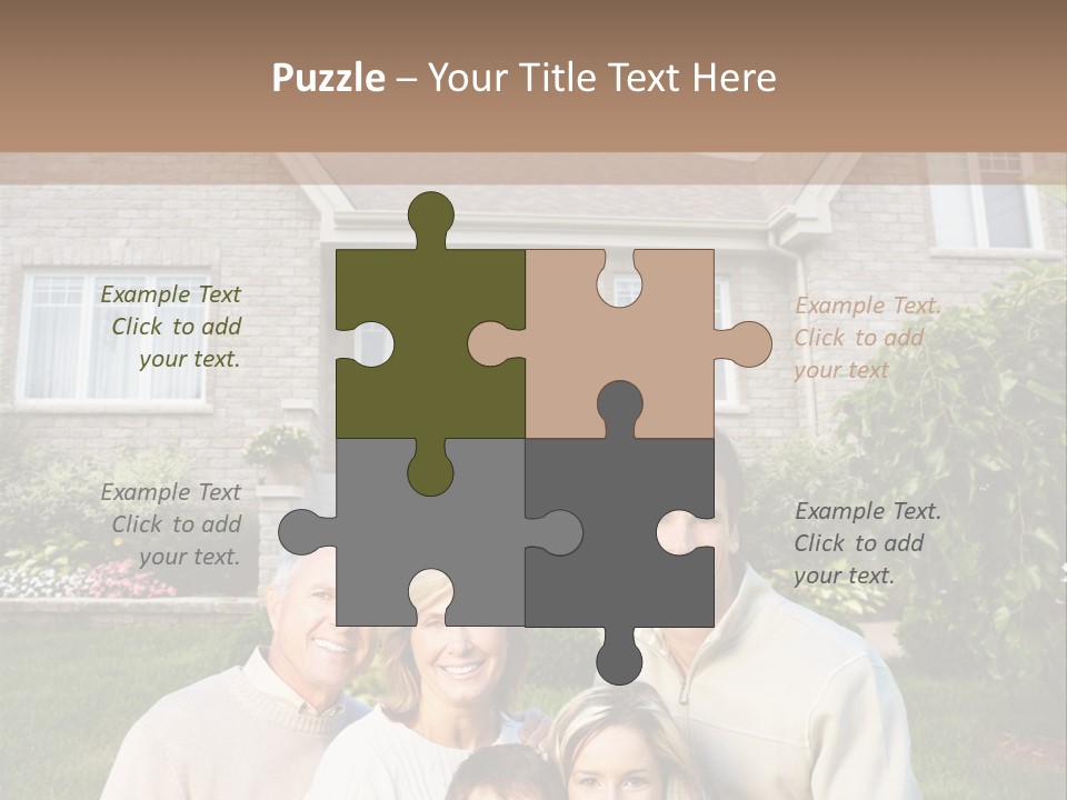 Life Housing Happy PowerPoint Template