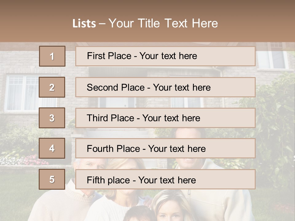 Life Housing Happy PowerPoint Template