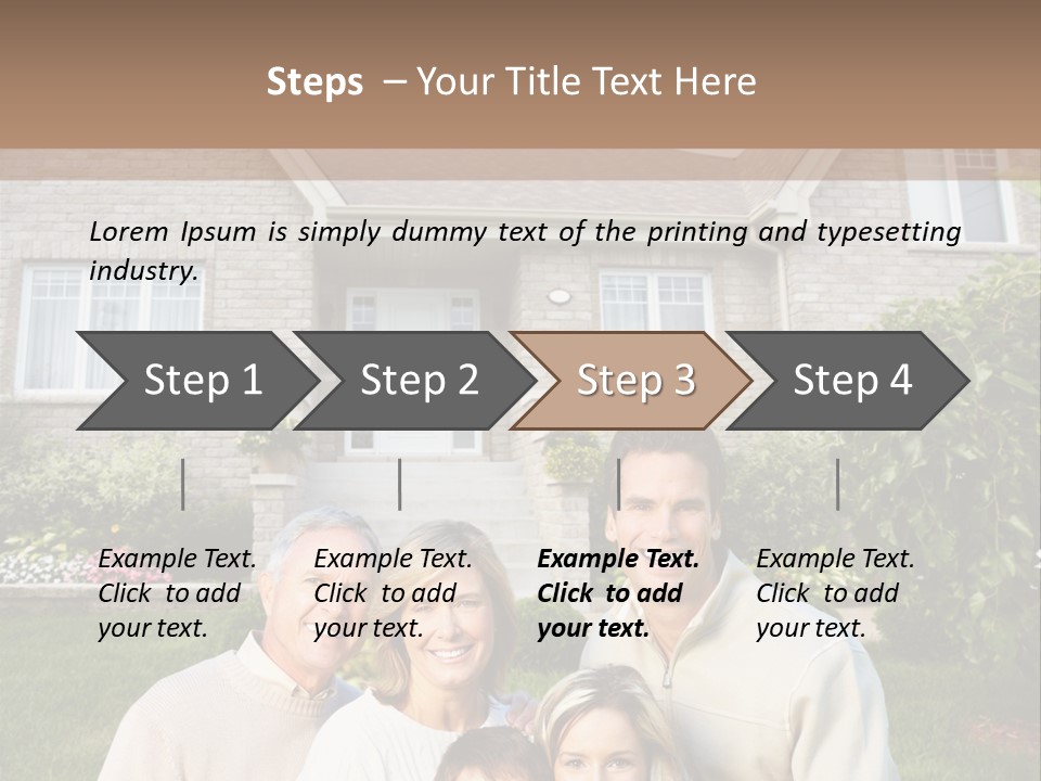 Life Housing Happy PowerPoint Template