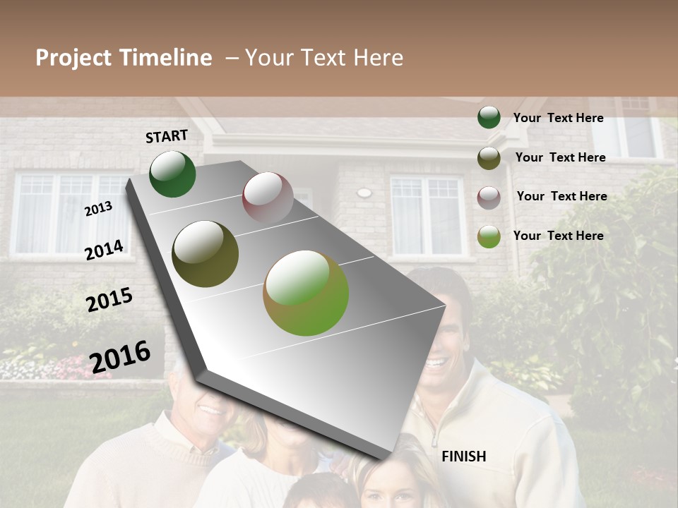 Life Housing Happy PowerPoint Template
