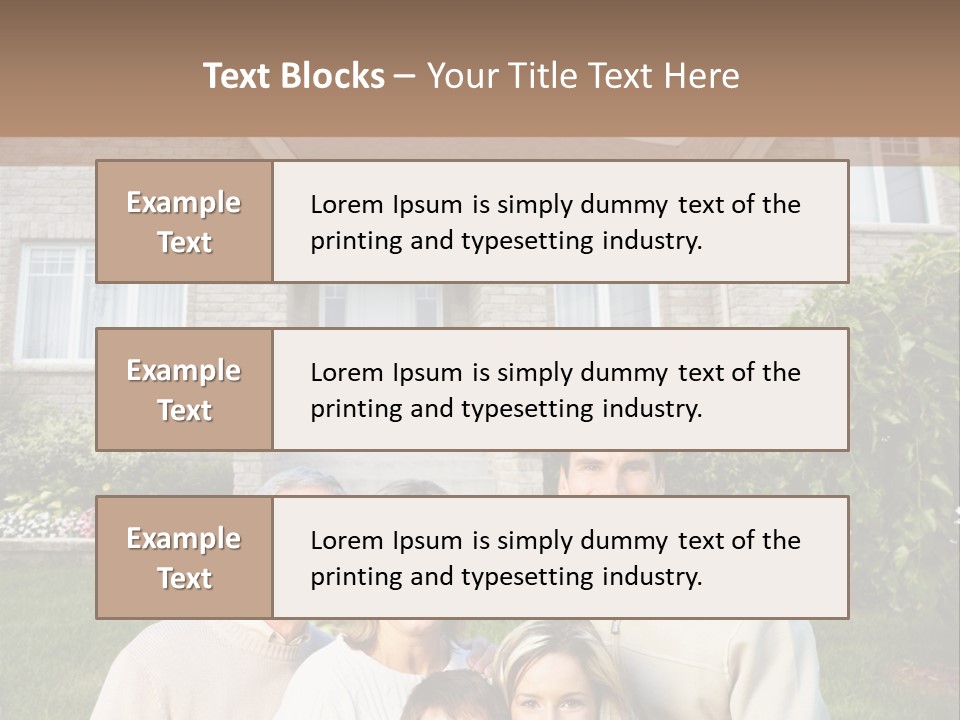 Life Housing Happy PowerPoint Template