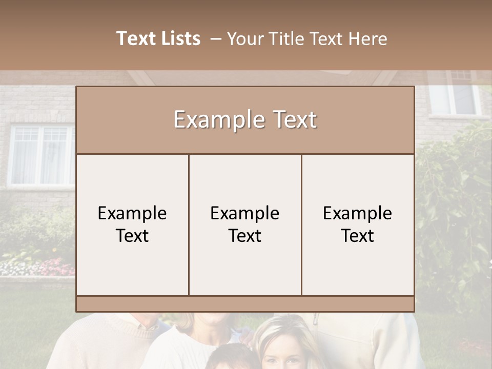 Life Housing Happy PowerPoint Template