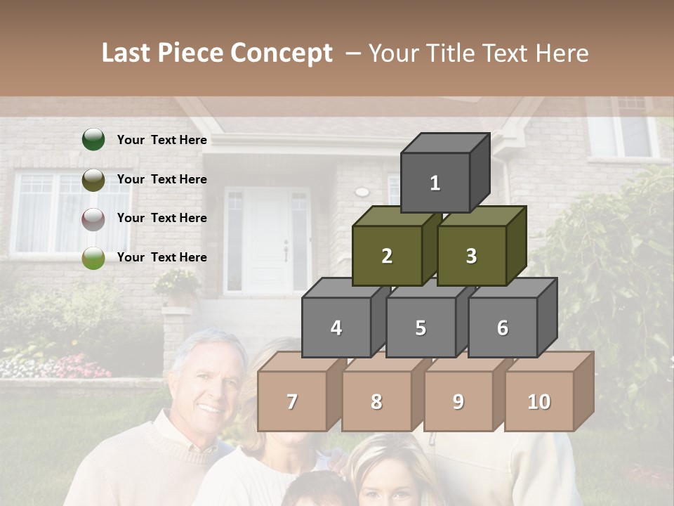 Life Housing Happy PowerPoint Template