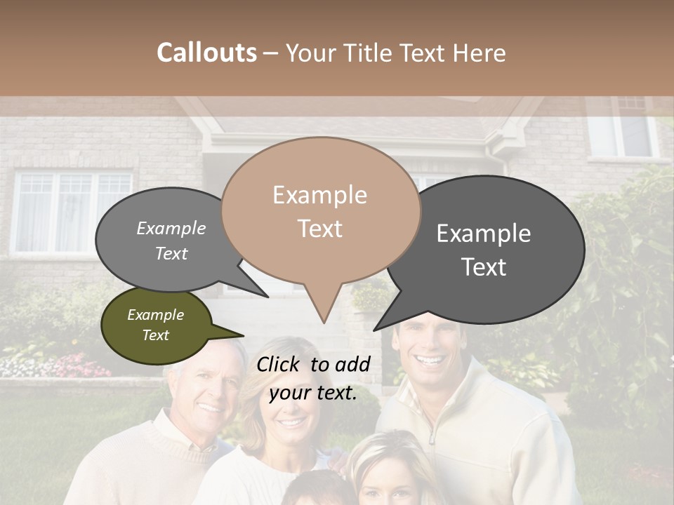 Life Housing Happy PowerPoint Template