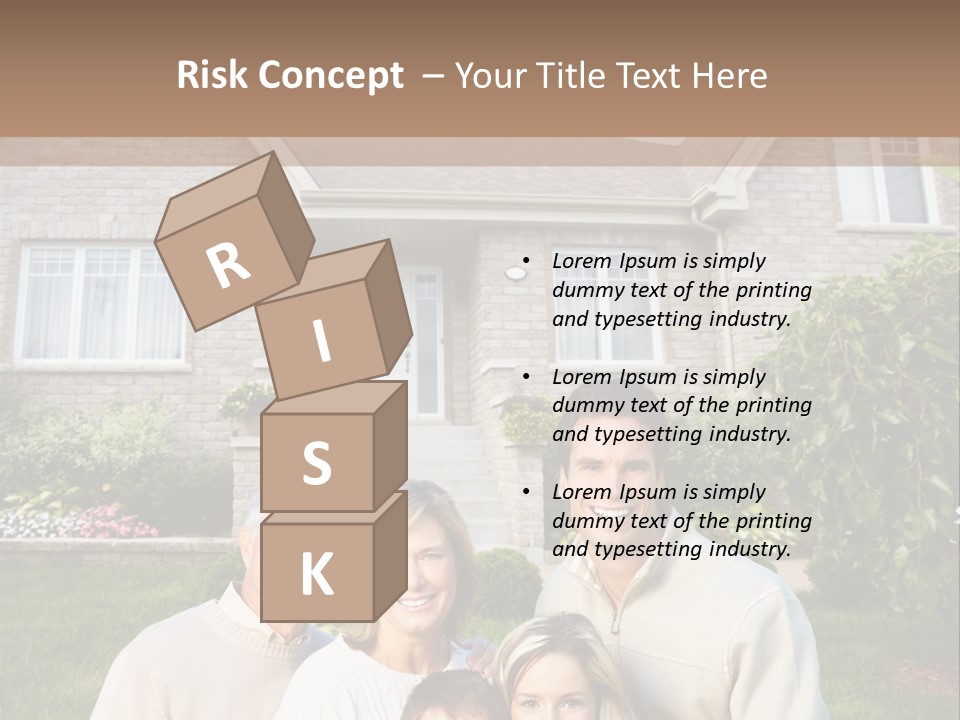 Life Housing Happy PowerPoint Template