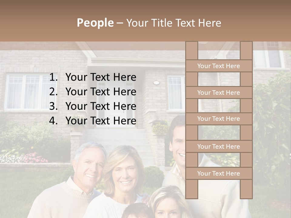 Life Housing Happy PowerPoint Template