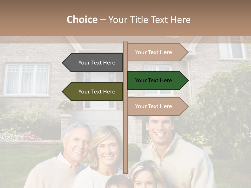 Life Housing Happy PowerPoint Template