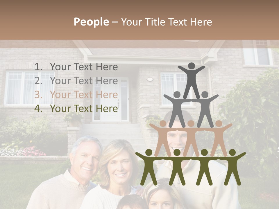 Life Housing Happy PowerPoint Template