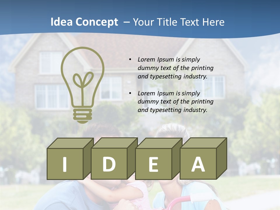 Home Kid Person PowerPoint Template