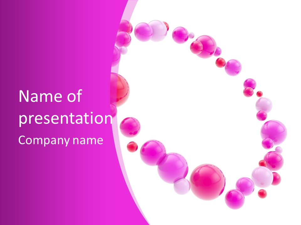 Glossy Violet White PowerPoint Template