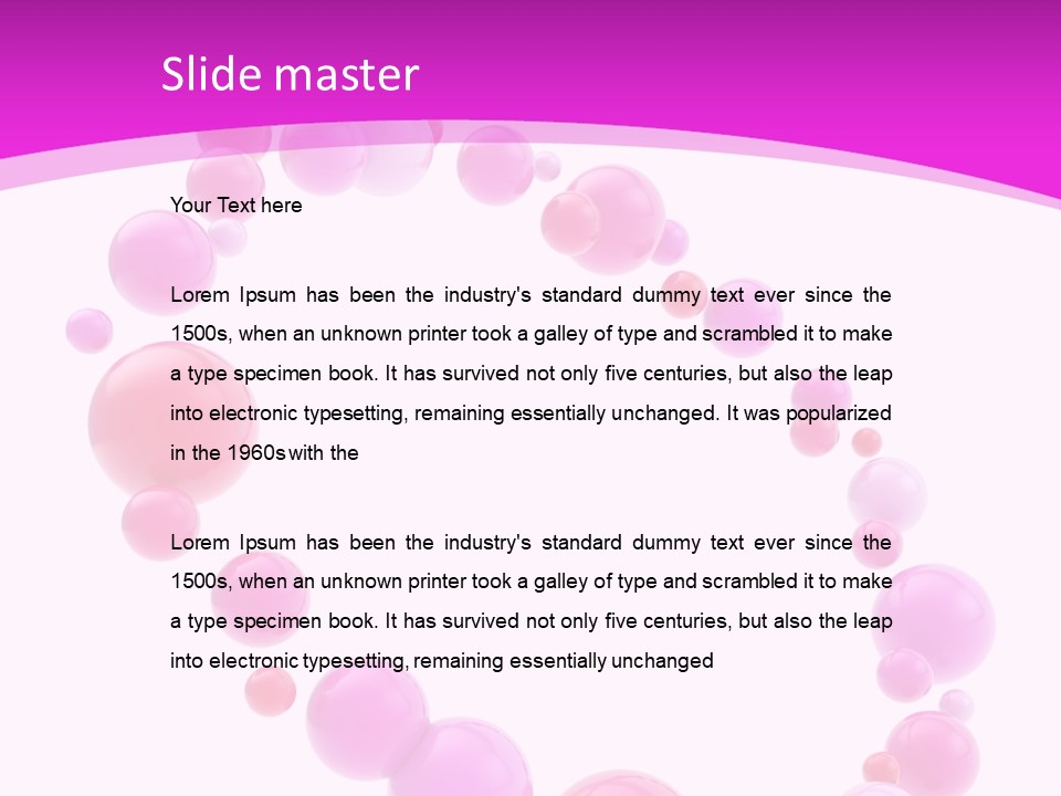 Glossy Violet White PowerPoint Template