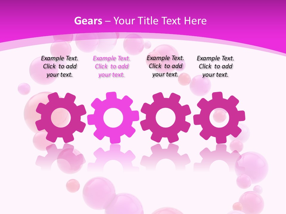 Glossy Violet White PowerPoint Template