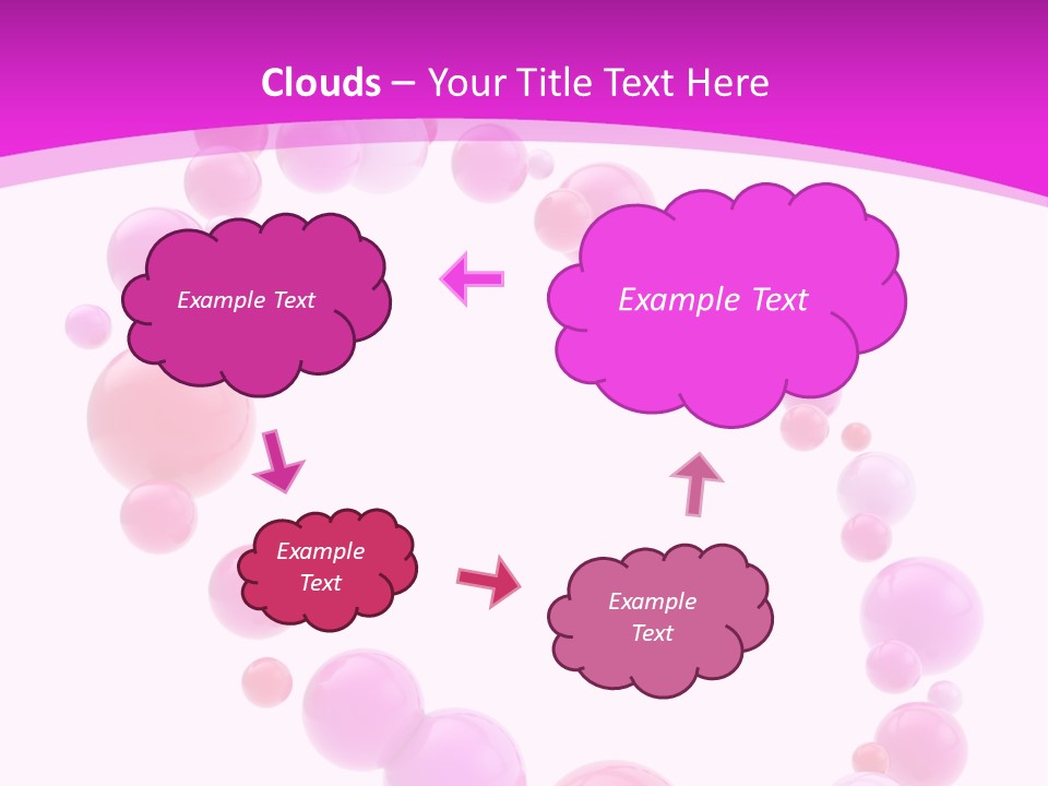 Glossy Violet White PowerPoint Template