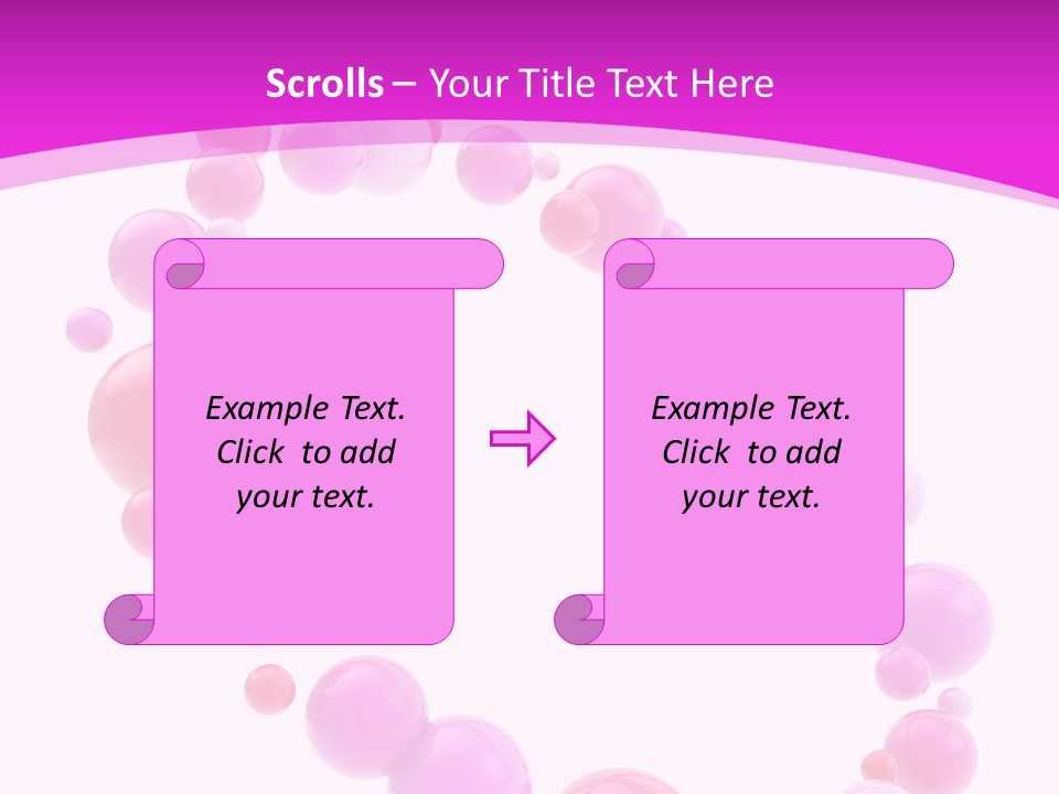 Glossy Violet White PowerPoint Template
