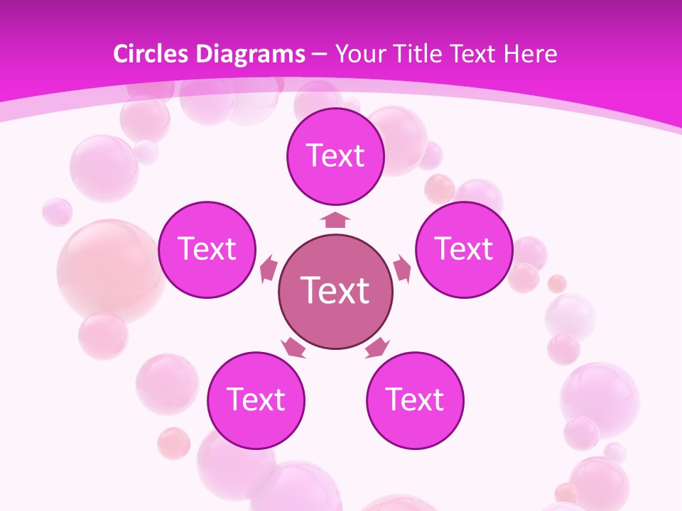 Glossy Violet White PowerPoint Template