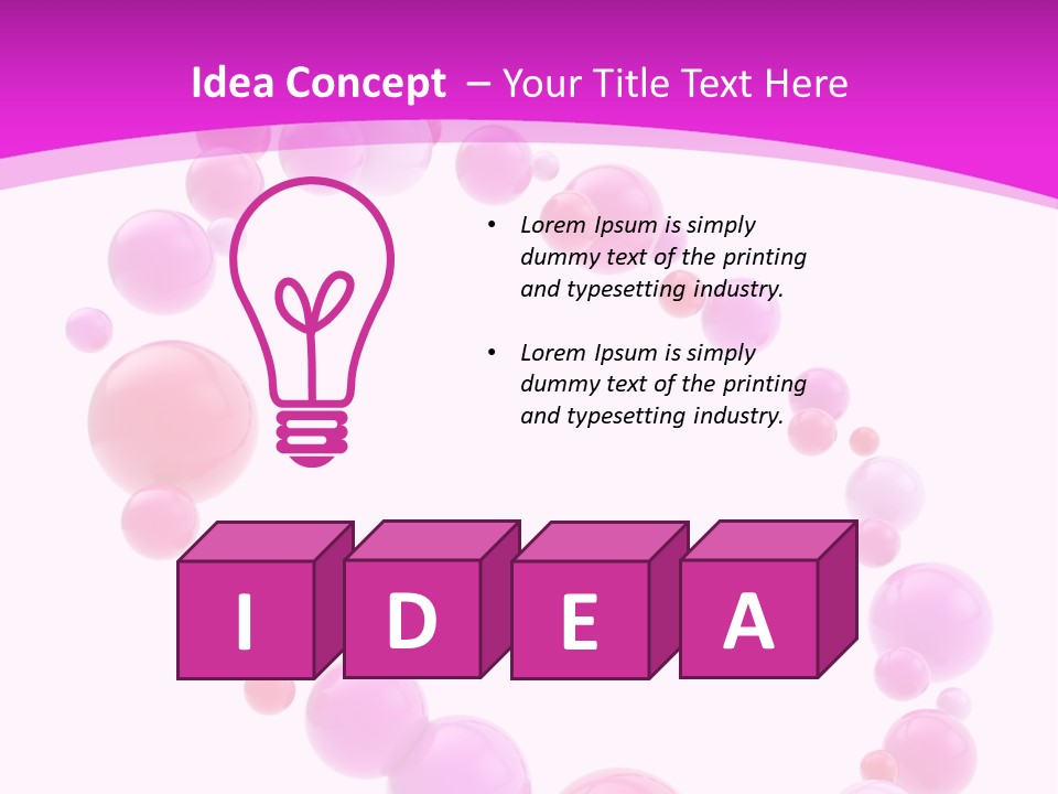 Glossy Violet White PowerPoint Template