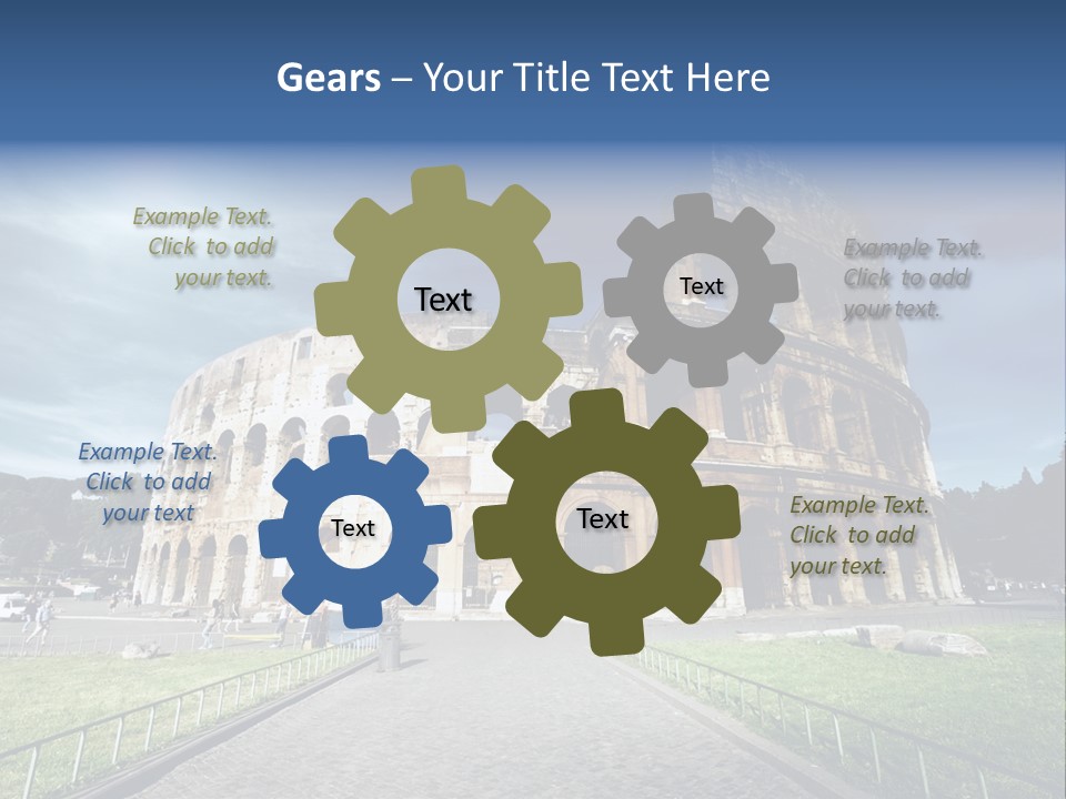 Grass Colosseo Old PowerPoint Template
