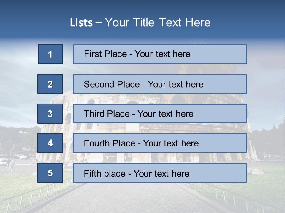 Grass Colosseo Old PowerPoint Template