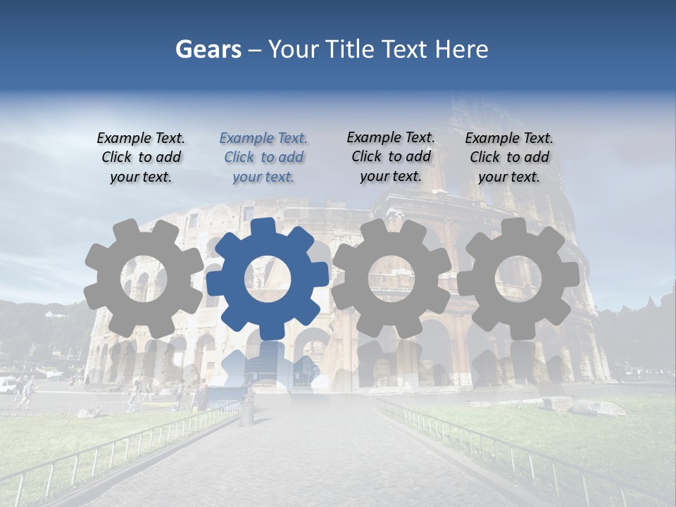 Grass Colosseo Old PowerPoint Template