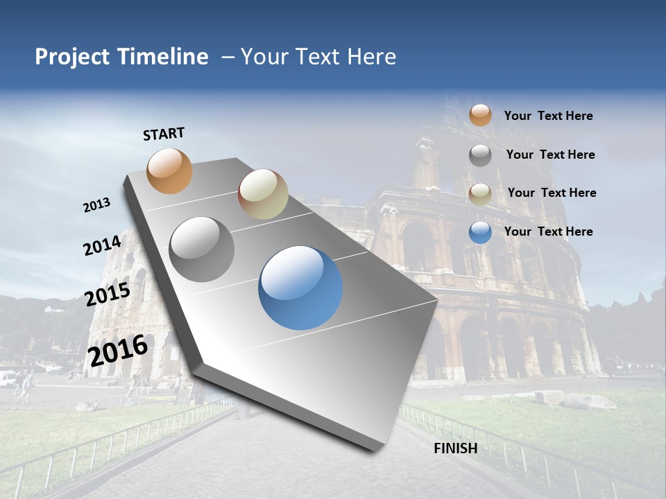 Grass Colosseo Old PowerPoint Template