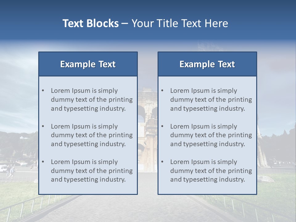Grass Colosseo Old PowerPoint Template