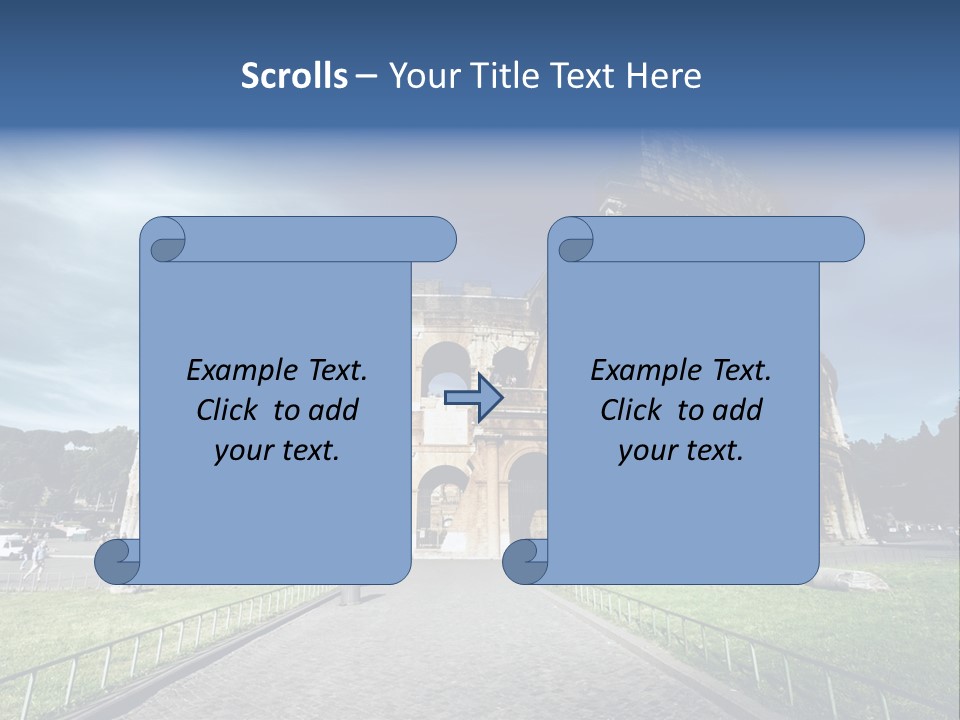 Grass Colosseo Old PowerPoint Template