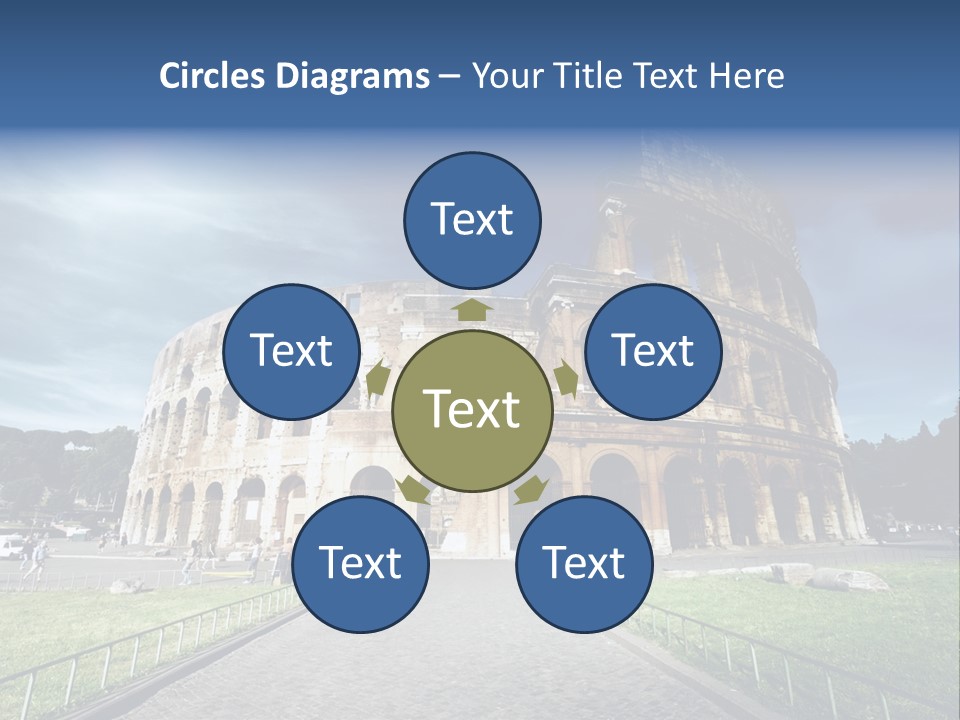 Grass Colosseo Old PowerPoint Template