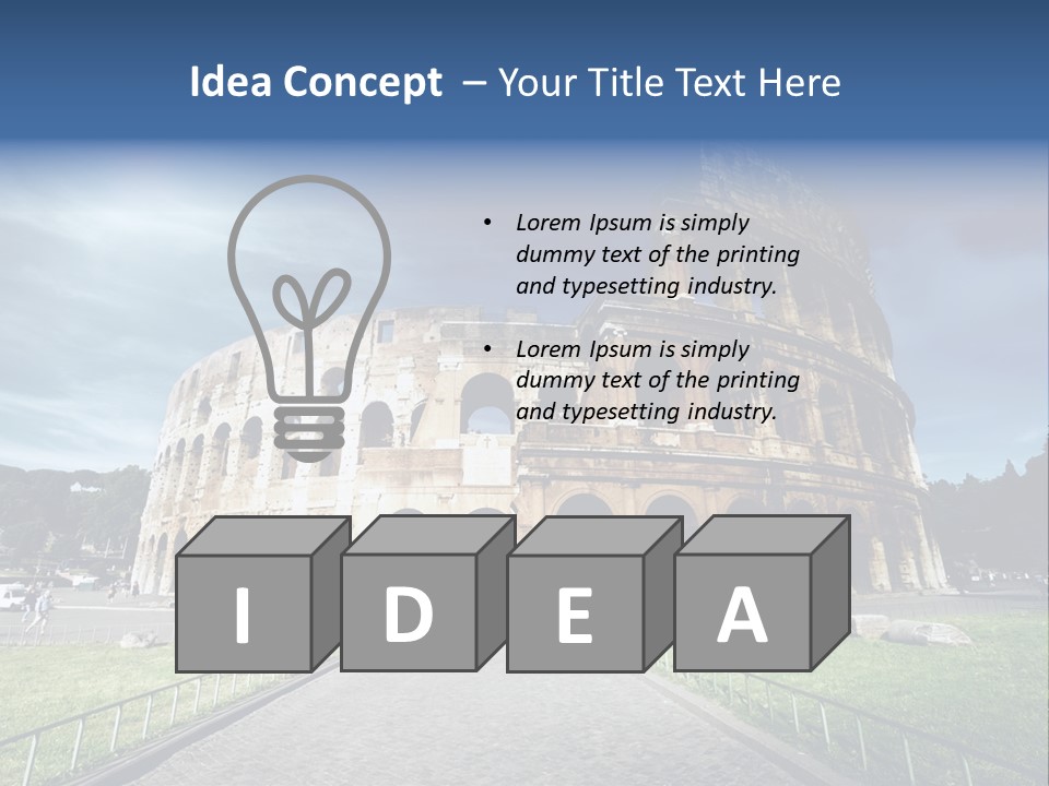 Grass Colosseo Old PowerPoint Template