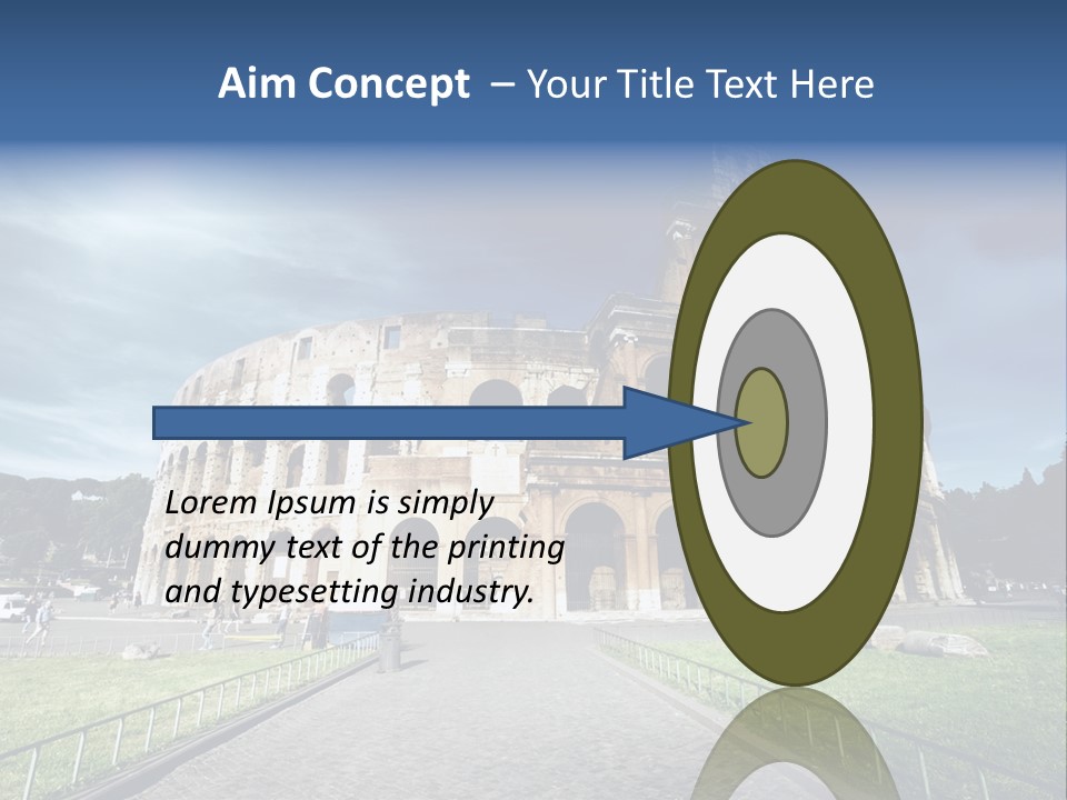 Grass Colosseo Old PowerPoint Template