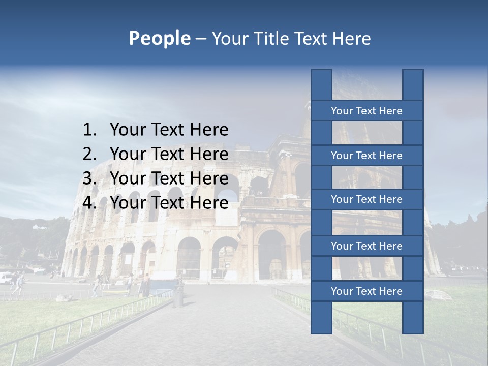 Grass Colosseo Old PowerPoint Template