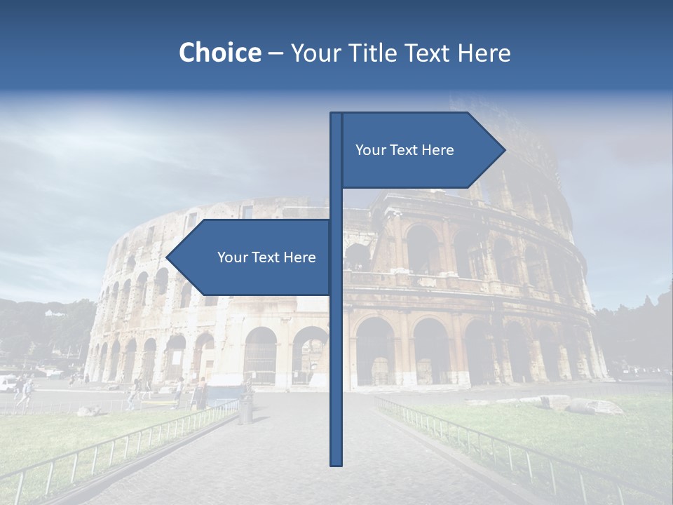 Grass Colosseo Old PowerPoint Template