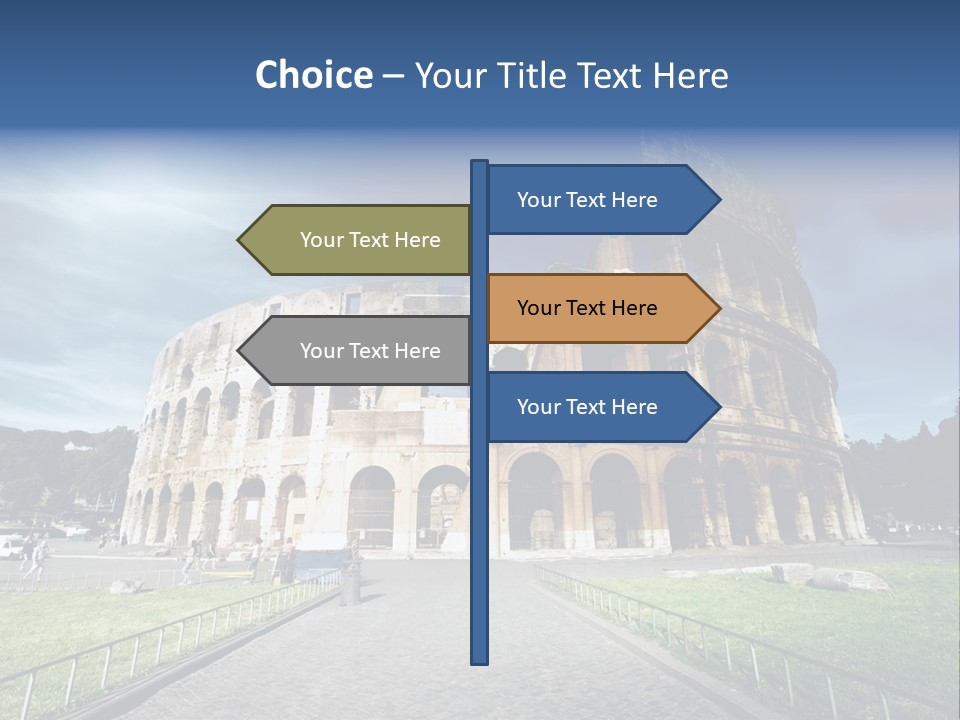 Grass Colosseo Old PowerPoint Template
